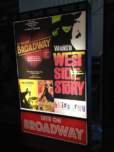 POSTER, Translucent Broadway Lightbox Cell - Broadway / Wicked 60x74cm H